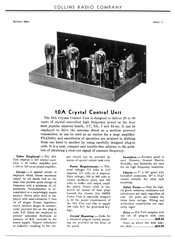 10A – from bulletin 100