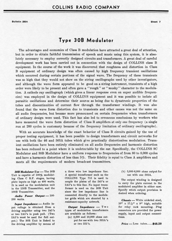 30B – from bulletin 200A